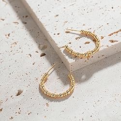 Dremmy Studios Gold Open Hoops Earrings 14K Gold