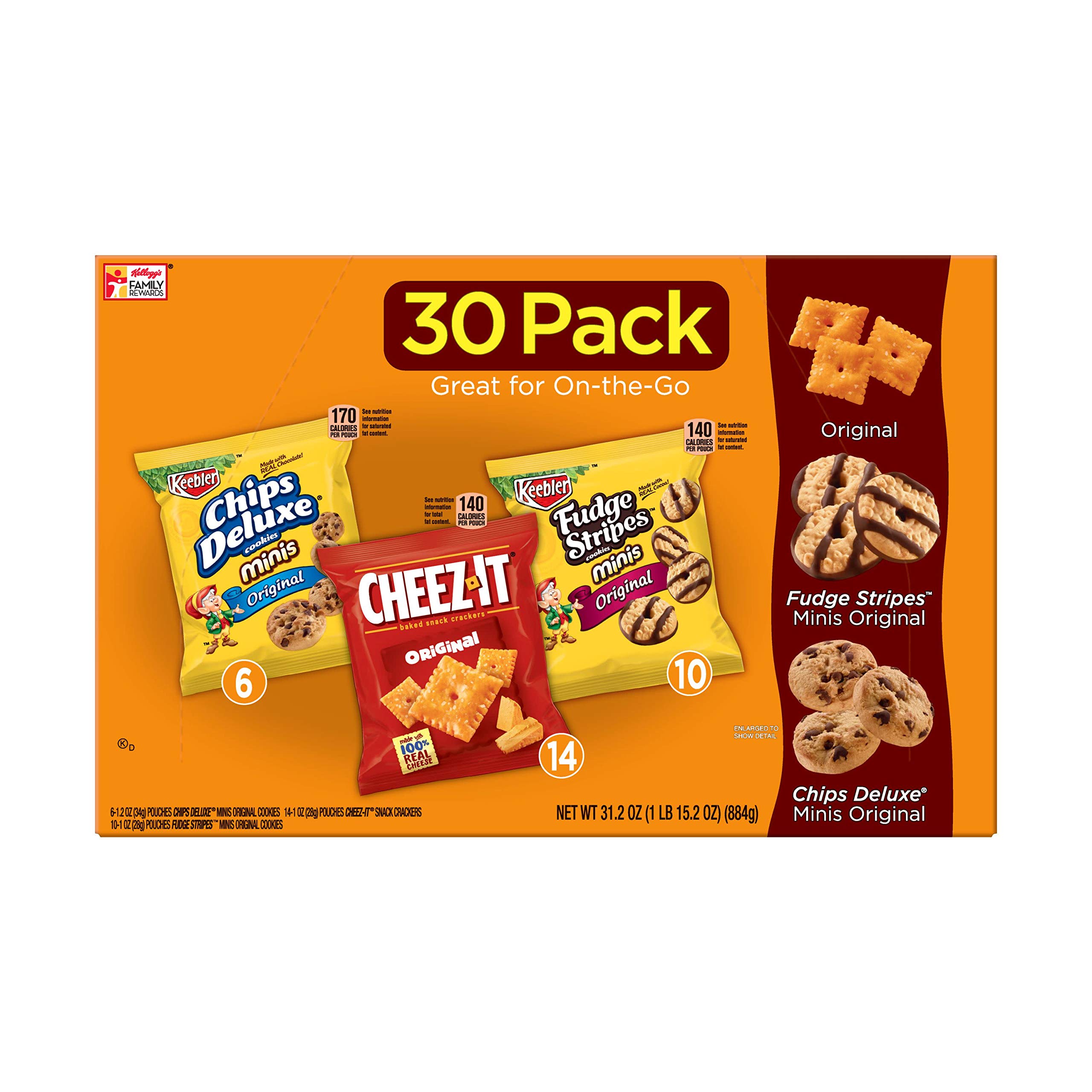 Keebler, Cookies and Crackers, Variety Pack, 31.2 oz (30 Count) Buy