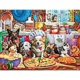 Buffalo Games - Brigid Ashwood - Pizza Time Pups - 750 Piece Jigsaw Puzzle For Adults -Challenging Puzzle Perfect for Game Nights - Finished Size is 24.00 x 18.00
