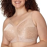 Playtex Women's Wireless Bra, 18 Hour Plus-Size Bras Available, Full Coverage, Smoothing, 4693, Single or 2-Pack