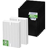 Bagean HPA100 Replacement Filter for Honeywell Air Purifier - Compatible with Honeywell R Filter Replacement - H13 True HEPA with Carbon Filters 99.98% of Particles & Purifies Air (2 HEPA + 8 Carbon)