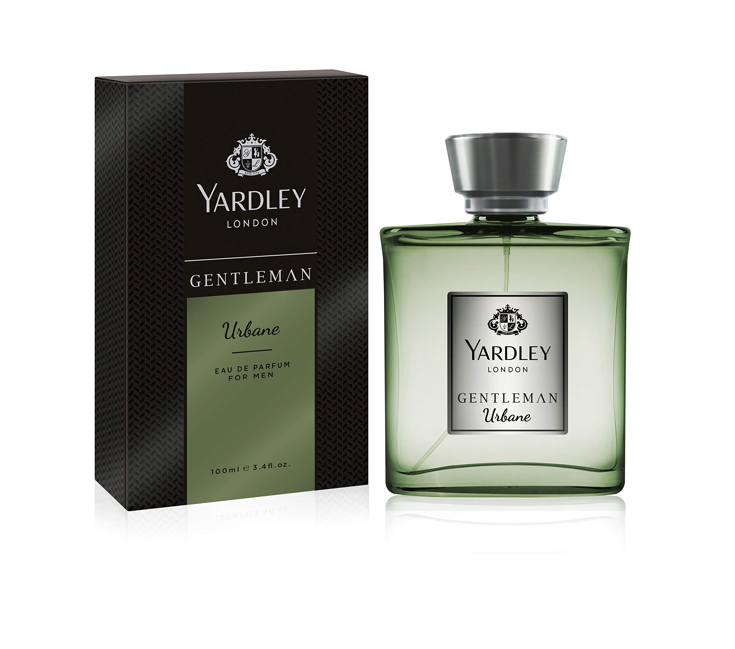 Yardley London Gentleman Urbane Eau De Parfum, Mens Fragrance with Floral Top Notes of Bergamot and Lavender and Thyme and Tarragon Undertones 100ml