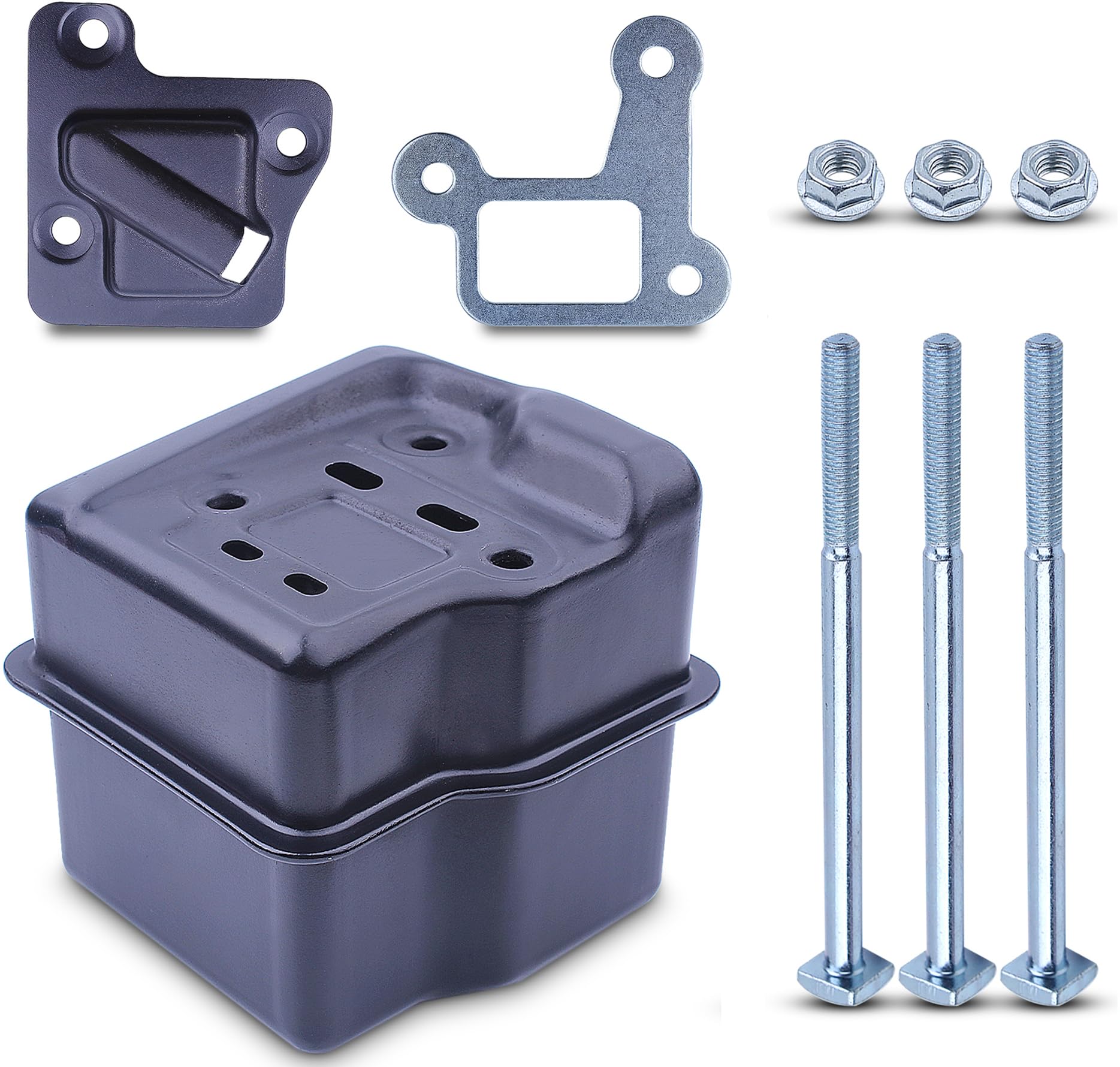 Adefol Chainsaw Exhaust Muffler Kit for Stihl MS290 MS390 310 029 039 Replacement Parts with Exhaust Gasket Bolts & Nuts Metal Gasket for 1127 040 0601, 11271400601