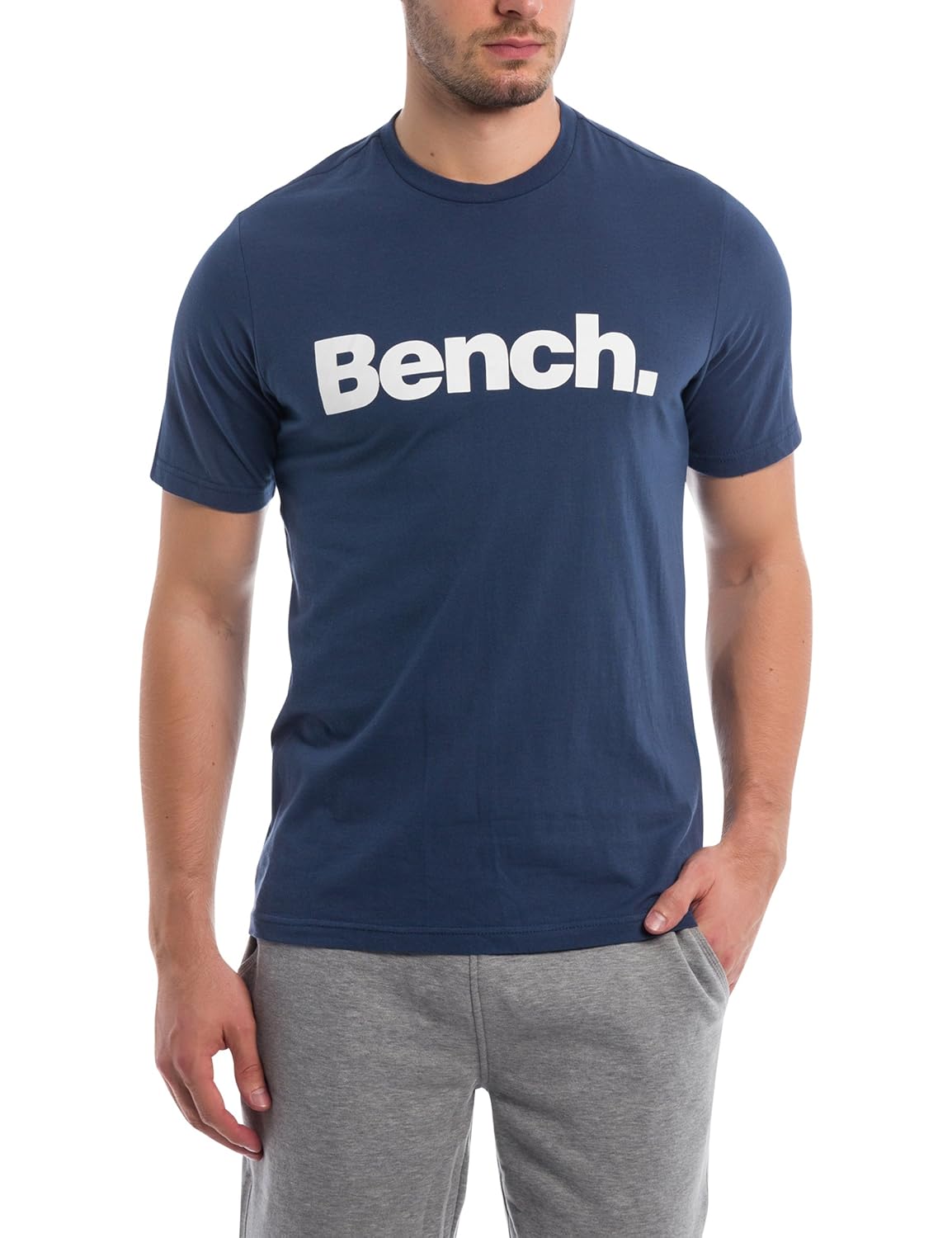 Bench Men's Basic Corp Tee TShirt, Dark Navy Blue Ny013, Small Amazon.co.uk Clothing