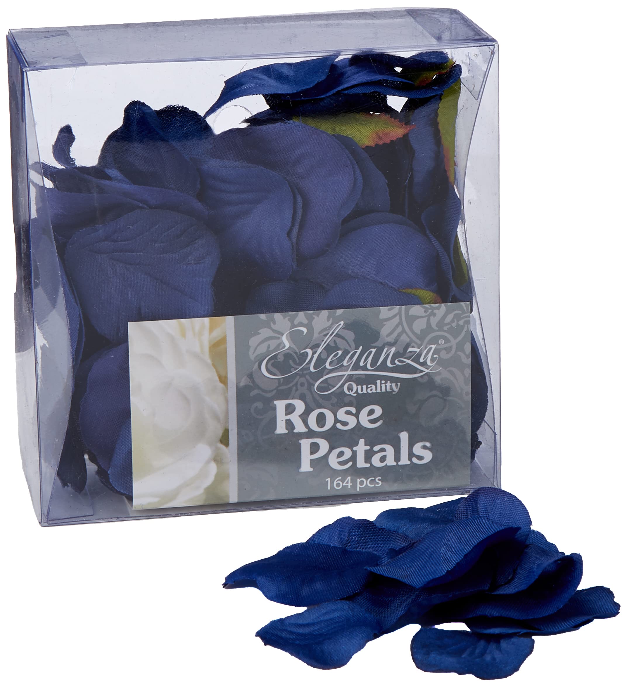 Eleganza Rose Petals Navy Blue x 164pcs, Polyester, 10x10x4 cm