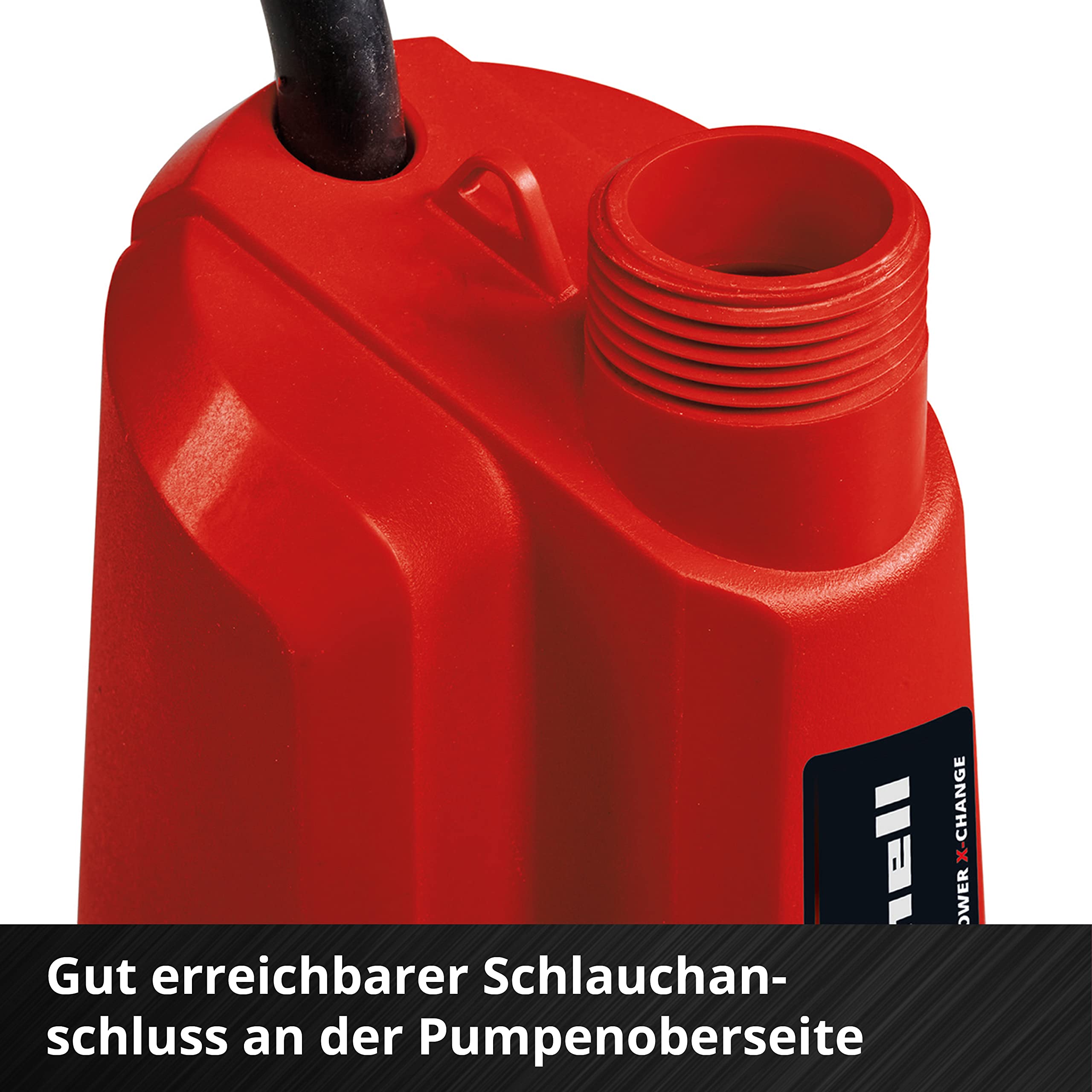 Einhell Akku-Klarwasserpumpe GE-SP 18 Li-Solo Power X-Change (Lithium-Ionen, 18 V, max. Förderhöhe 8 m, max. 5.000 l/Std., 5 m Verbindungskabel, ohne Akku und Ladegerät) 9