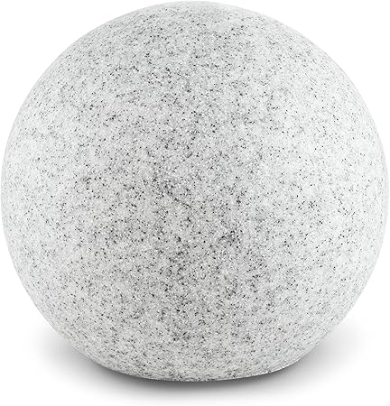 Lightcraft Shinestone Xl Gartenleuchte Aussenleuchte Kugelleuchte Aussen Fur Garten Und Aussenanlagen 50 Cm Durchmesser 40 Watt Max Granit Amazon De Kuche Haushalt