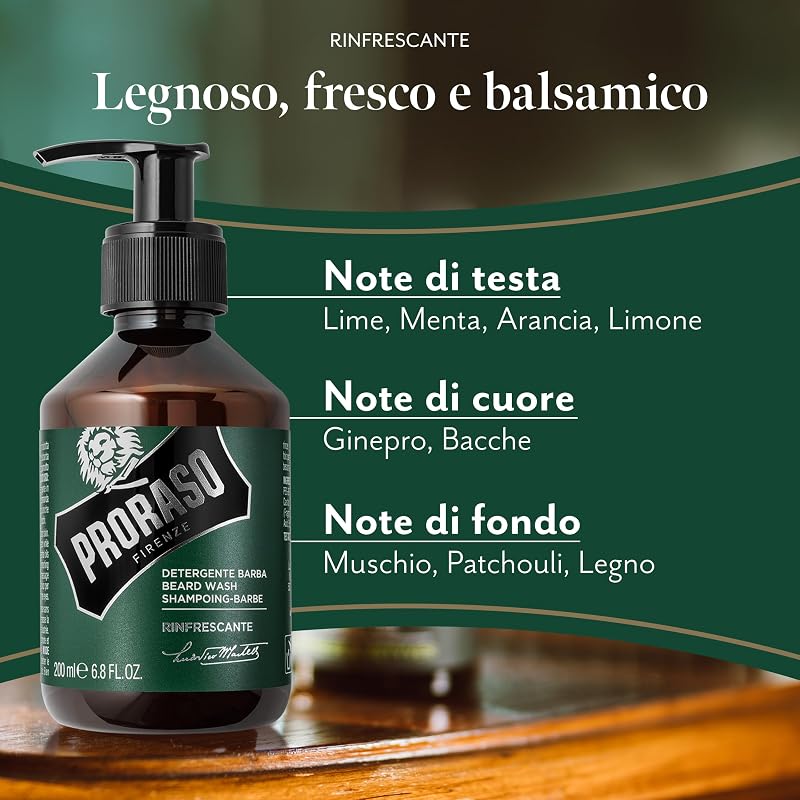 Detergente Barba Rinfrescante, 200ml