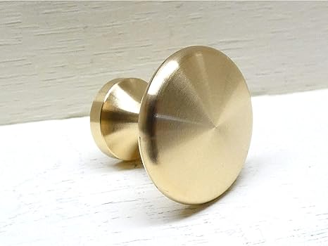 Amazon 日本製 職人直送 ネジ選択可 真鍮 無垢 引き出し つまみ ツマミ 取っ手 取手 ノブ 家具 F24mm ツマミ