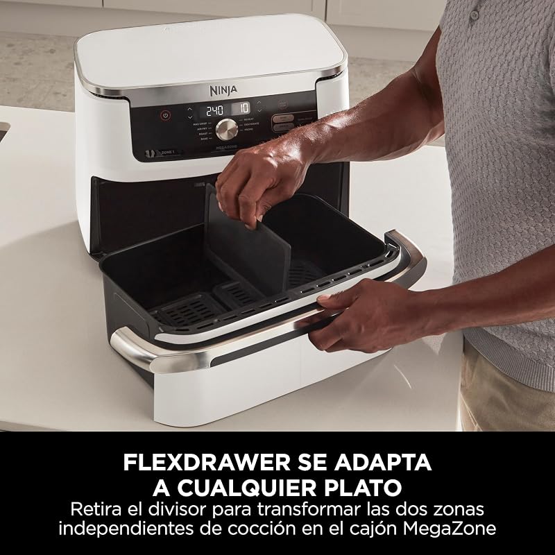 Foodi FlexDrawer, Freidora de Aire con Zona Flex, Blanco