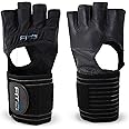 Fit Four The F4X Spartan - Full Leather Palm Callus Guard WOD Workout Gloves for Weight Lifting & Cross Training Athletes