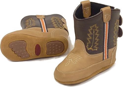 Westernwear Shop Bottes De Cowboy Pour Bebe En Cuir Marron Marron Marron 9 12 Monate Weit Amazon Fr Chaussures Et Sacs