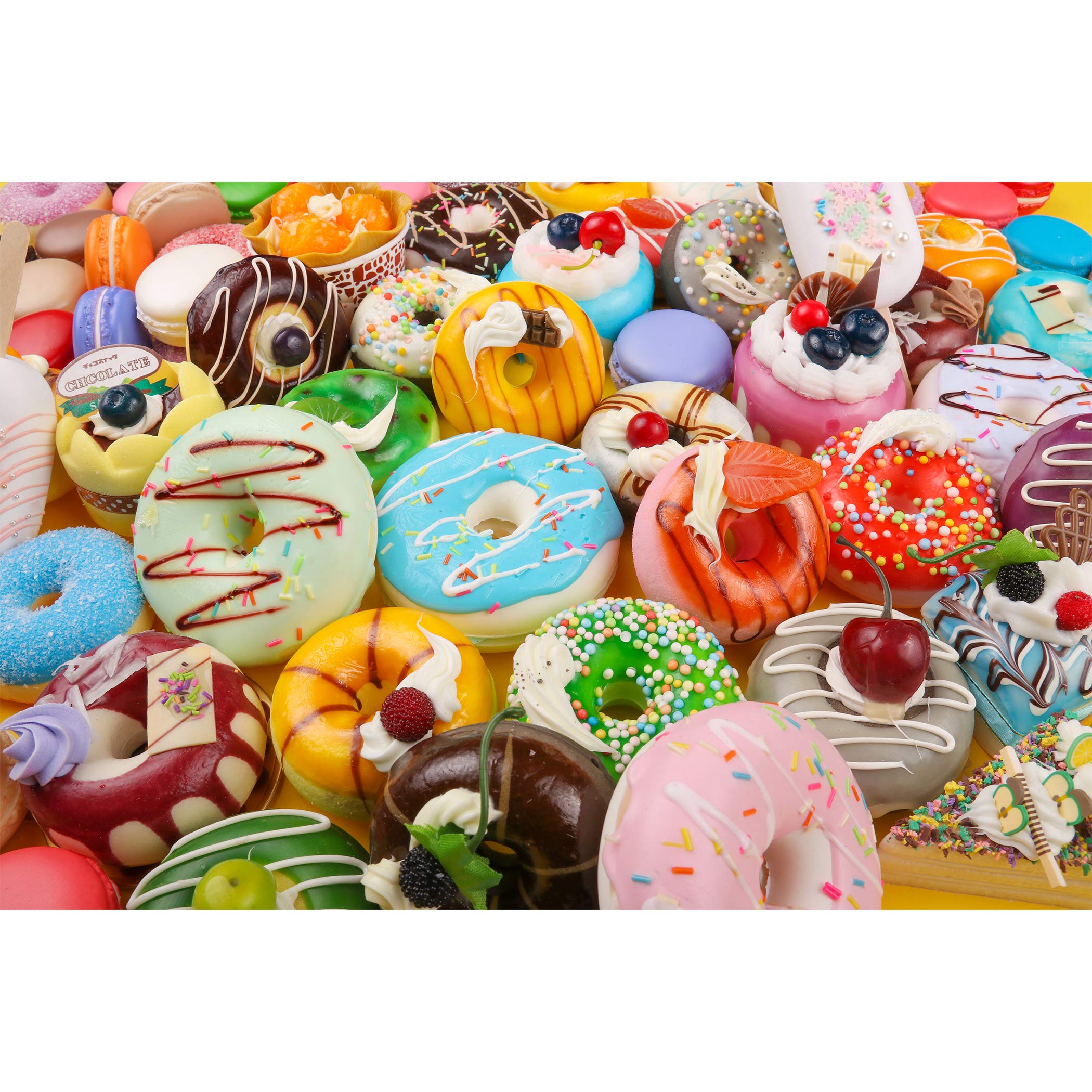 Tektalk 1000 Piece Puzzles for Adults Jigsaw Puzzles for Adults (Donut Feast)