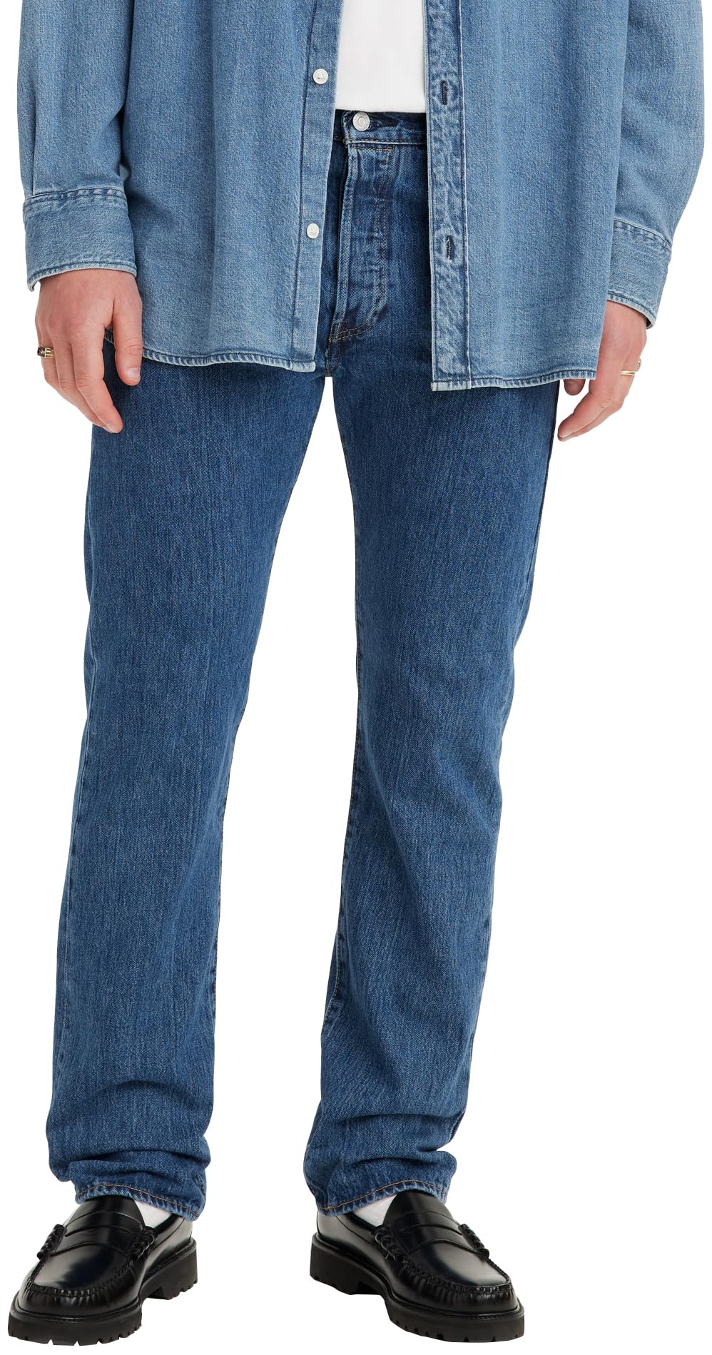 Levi's Men's 501 Original Fit Jeans, Stonewash X, 32W / 34L