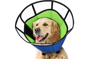 Dog Cone Collar for Dogs After Surgery, Megeo Soft Dog Cones for Large Medium Small Dogs, Dog Recovery Cone Collar, Adjustable Breathable Dog Cones for Dogs, Prevent Biting and Stop Licking Wound