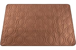 PETMAKER Waterproof Pet Mat - 36x28 Partial Couch Covers for Dogs, Cats, or Kids - Quilted Non-Slip Furniture Protector Pad (Brown)