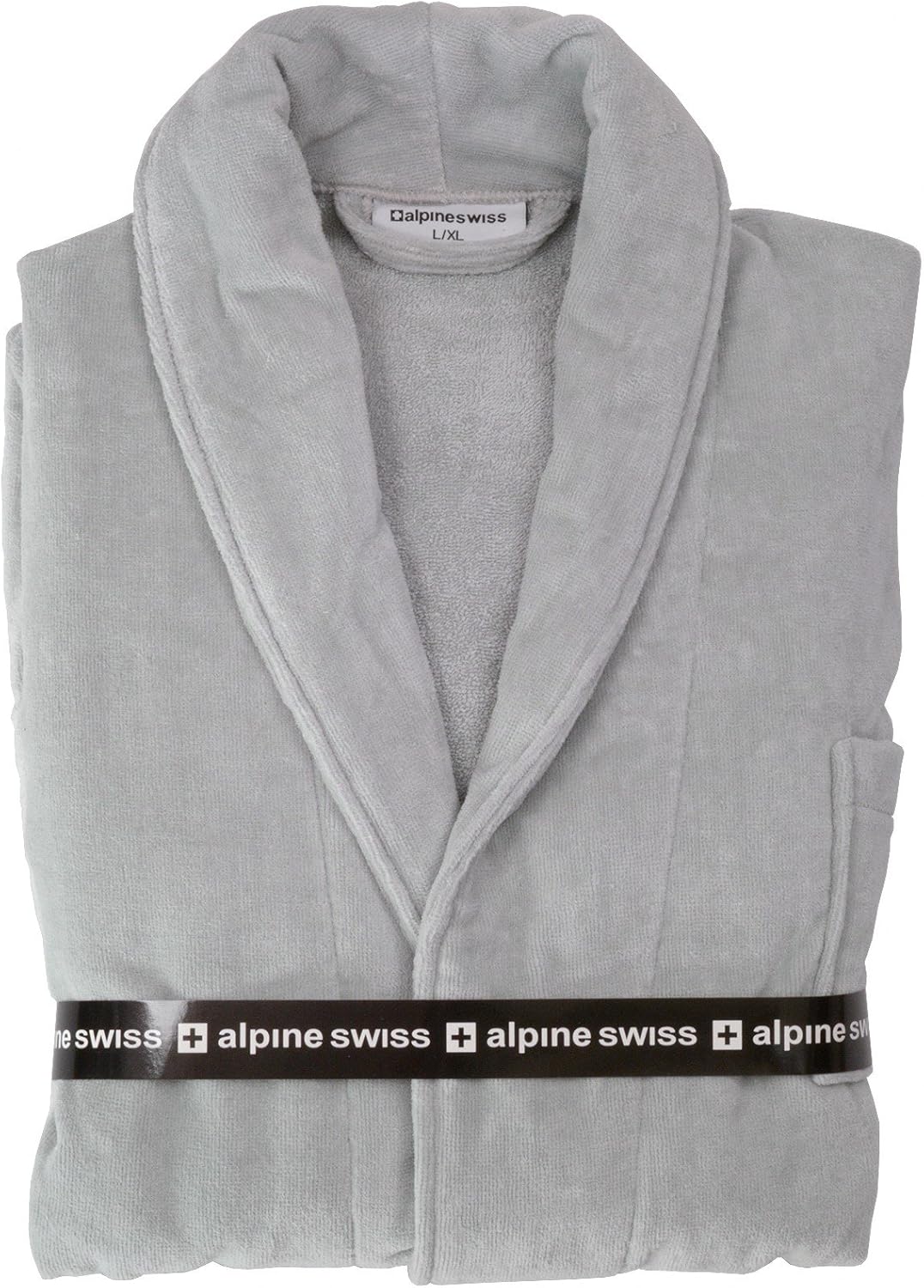Alpine Swiss Aiden Mens Cotton Terry Cloth Bathrobe Shawl Collar Velour Spa Robe at  Men’s Clothing store