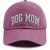 Czantyyn Dog Mom Hats for Women, Adjustable Cotton 3D Embroidered Dog Lover Baseball Cap