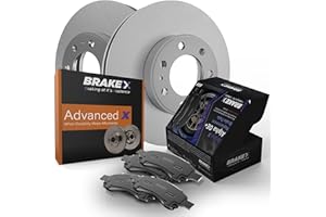Brake X Replacement Brake Pads and Rotors Kit Replacement fits BMW 320i xDrive 2.0 2013 2014 | Advanced X Rotors and Alpha Ceramic Brake Pads [Front]
