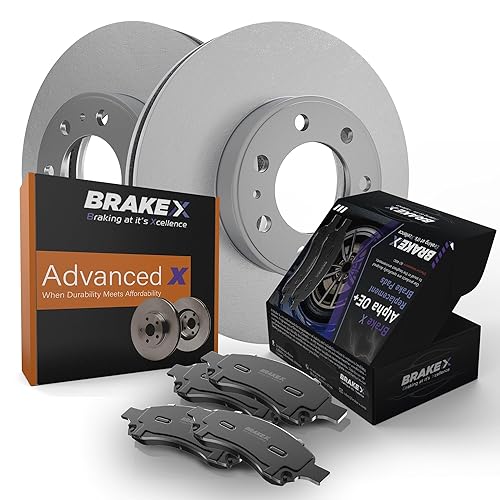 Brake X Replacement Brake Pads and Rotors Kit replacement for 2020 Mazda CX-30 | Advanced X Rotors and Alpha Ceramic Brake Pads [Front and 並行輸入品 Pads And Rotors Kit Brake X Front And Rear Brake Pads And Rotors