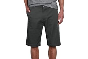 Volcom Mens Vmonty Stretch 22 Chino Shorts – Casual Everyday Wear, Relaxed Fit
