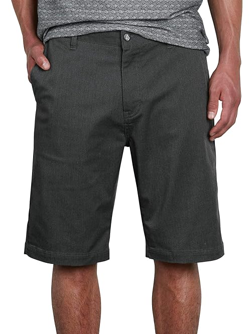 Volcom Men's Vmonty Stretch Chino Short, CHARCOAL HEATHER, 32