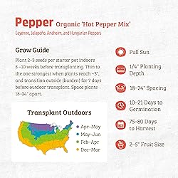 Back to the Roots 100% Organic Seed Packet - Pepper