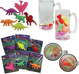 dinosaurio crece con agua