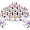 MTLEE 50 Pcs Wedding Candles Gift Favors for Guests 1 Oz Lavender Scented Soy Wax Aromatherapy Candle Favors for Bridal Shower Rustic Wedding Party Guests (Fall in Love)