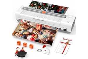 OIDOZAC Laminator Machine 13 Inch Lamination Machine with Auto Paper Feed, Never Jam A3 Thermal Lamination, 20 Laminating Sheets 10-in-1 Laminator with Cutter, Trimmer & Corner Rounder for Office School Home