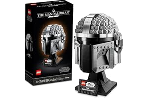 LEGO Star Wars The Mandalorian Helmet 75328 Buildable Model Kit, Display Collectible Decoration Set for Adults, Men, Women, Mom, Dad, Collectible Gift Idea