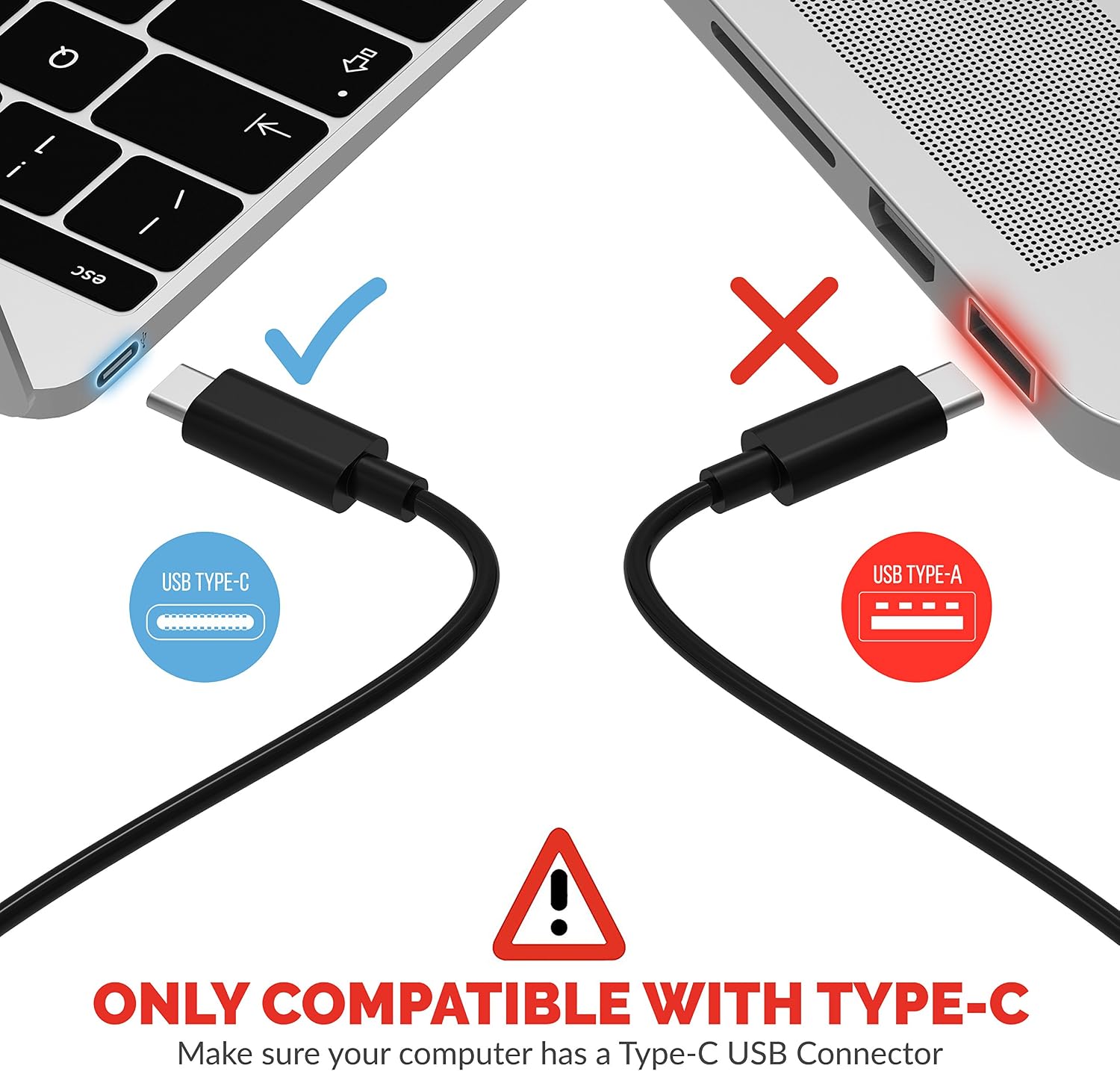 SABRENT USB HDMI Adapter, USB Hub Type C Multiport, 4K HDMI to USB C, Laptop Accessories, Black Aluminum (HB-HDUC) - Image 3