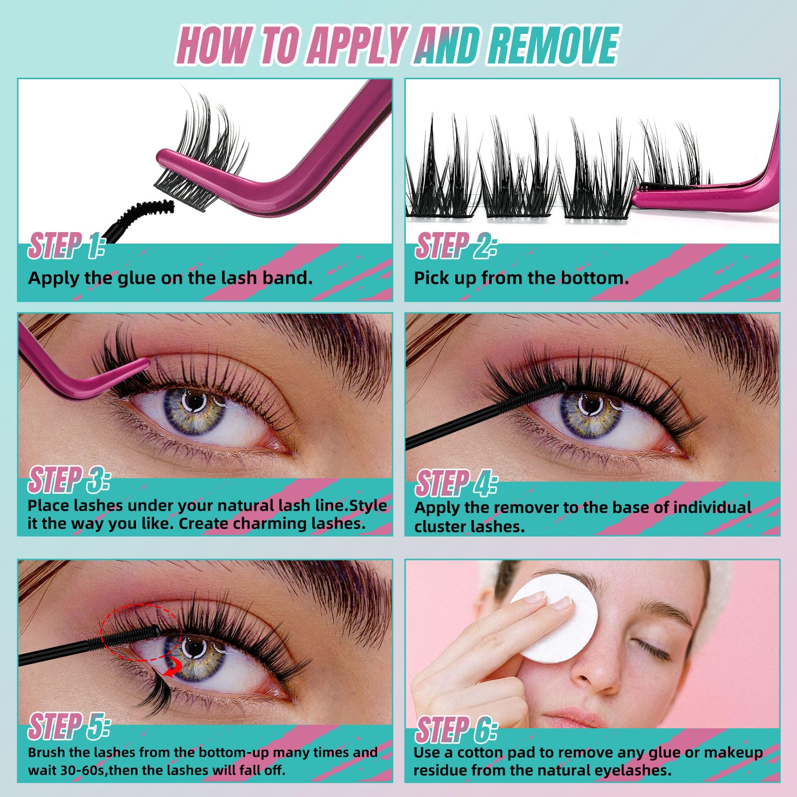 Lash Extension Kit 84Pcs,DIY Individual Lashes