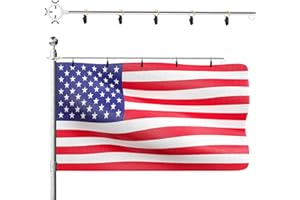 EBaokuup Flag Stabilizer for Wind, Detachable Flag Straightener Rod and Detangler for 0.7"-1.4" Poles, Flags Stabilizer Flagp