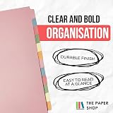 The Paper Shop File Dividers A4 12 Part Pack of 10 Writeable Tabs view 5