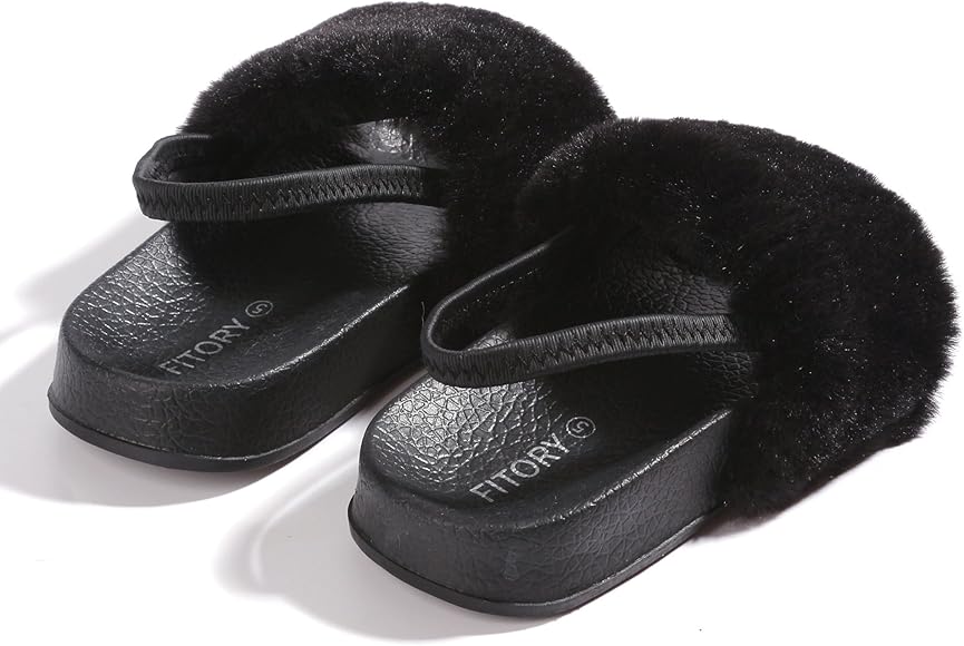 infant fluffy sliders