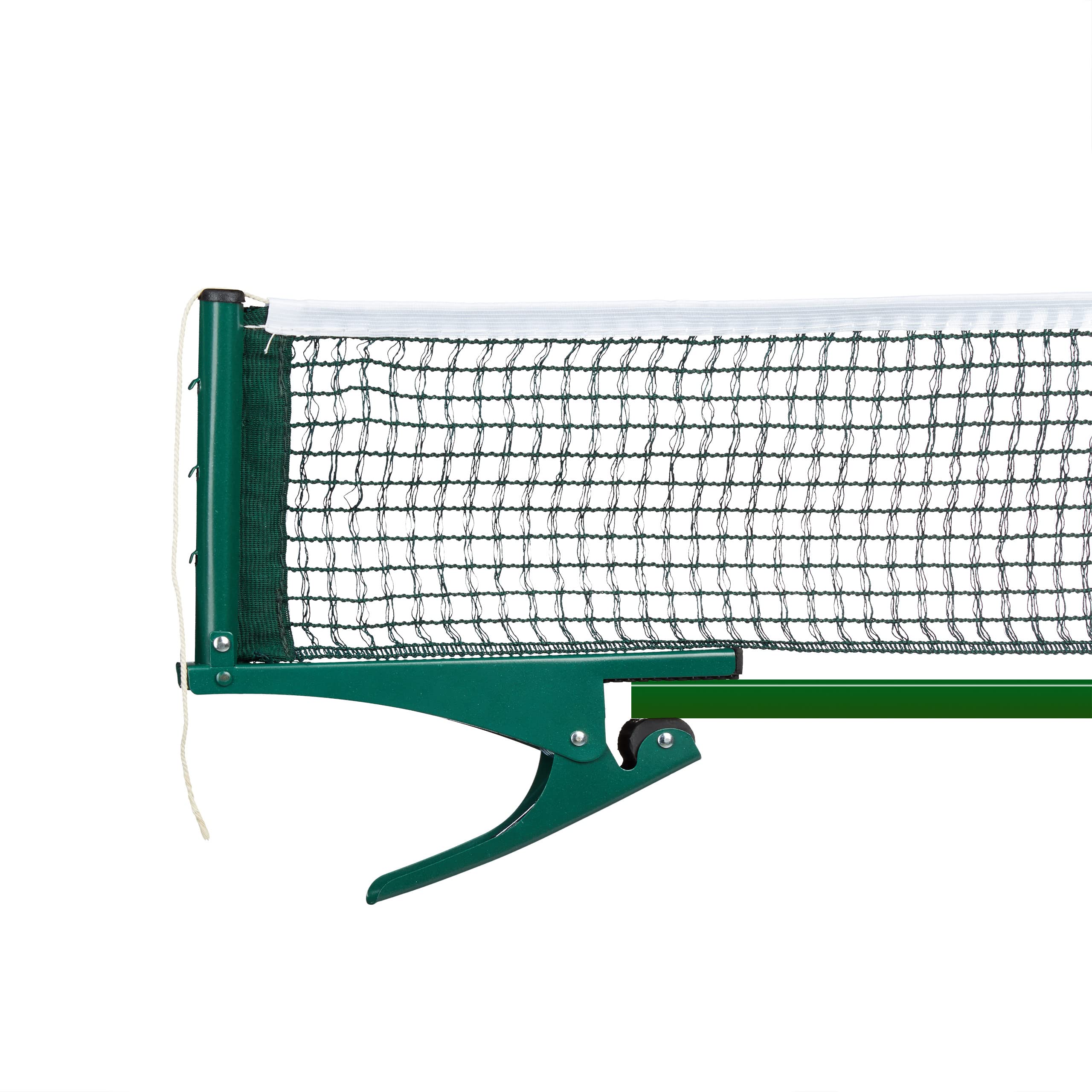 Relaxdays Table Tennis Net Ping-Pong Net Clip-On Clamp 19.2 x 23.5 cm Table Tennis Equipment Ping Pong Accessory Outdoor, Green