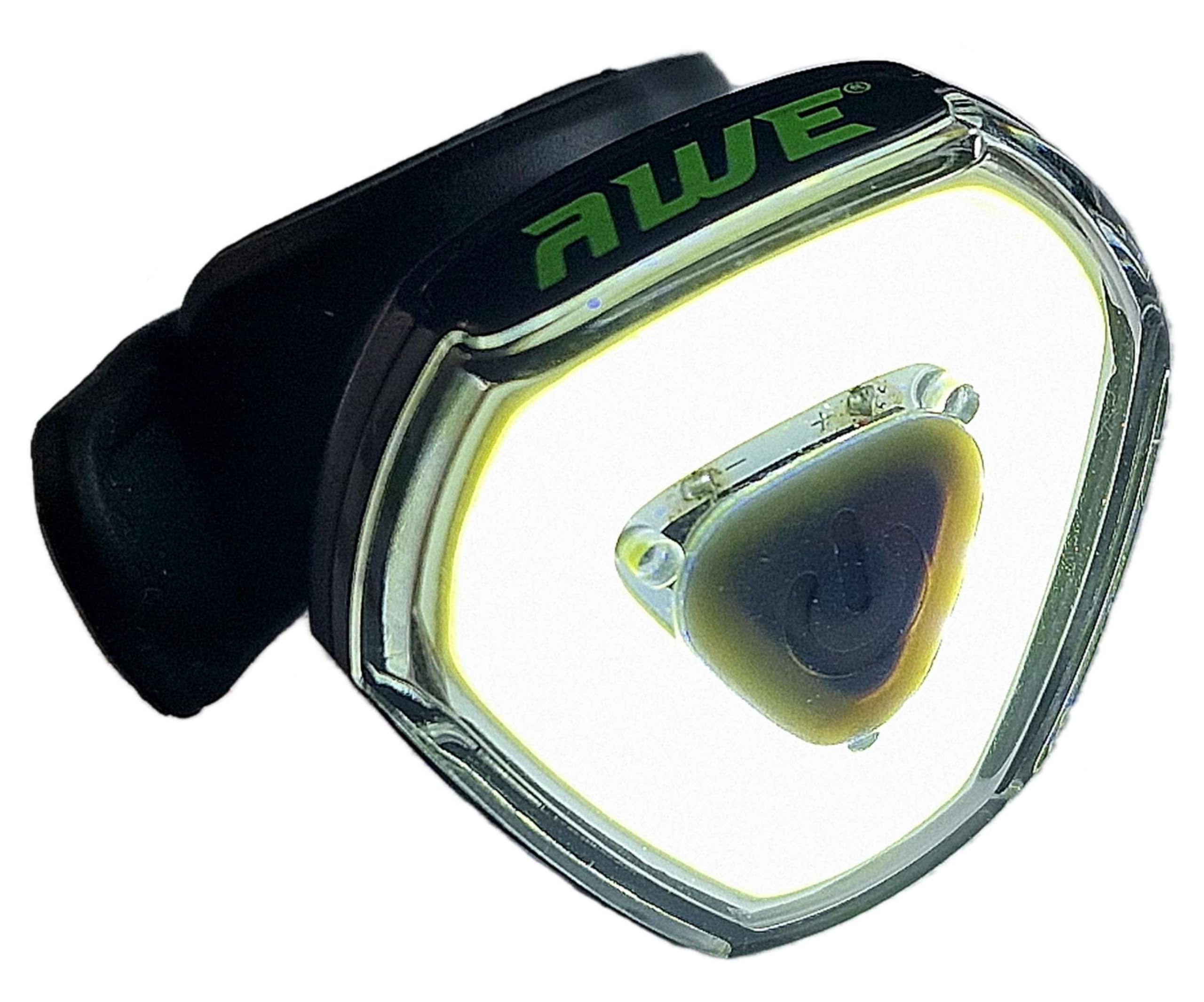 AWE AWEAlert 100 Lumens Rechargeable Bicycle USB 2.0 18 COB Super Bright LED's Headlight Black. IPX4 Waterproof *SEE 360 VIDEO*