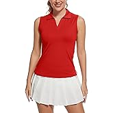 MathCat Women's Sleeveless Golf Shirts UPF 50+ Quickly Dry Tennis Polo Lightweight Sports Athletic Tank Tops