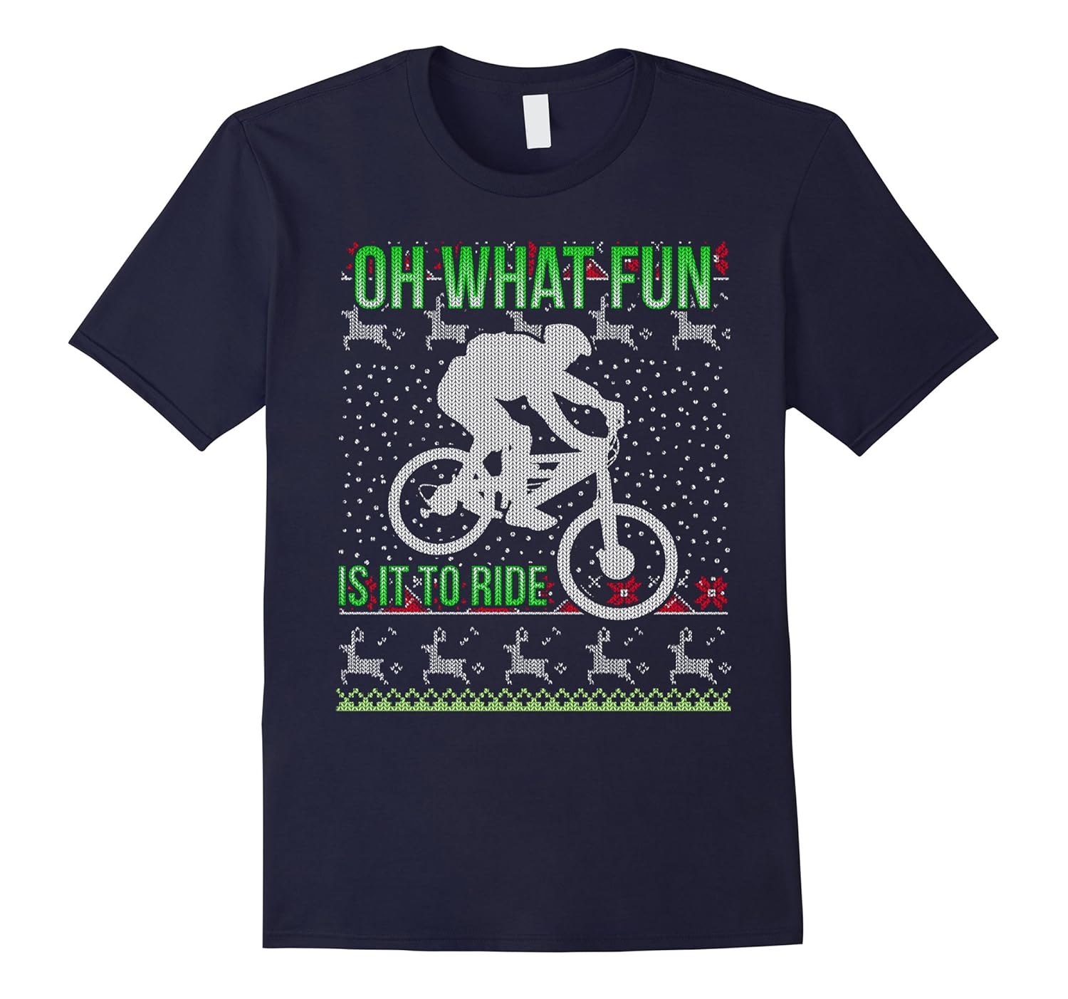 Christmas T Shirt Mountain Bike Funny Gift For Men Women-ANZ