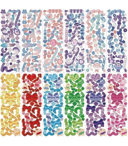 Stickers Aesthetic 1200Pcs Korean Stickers For Photocards Deco Stickers ...
