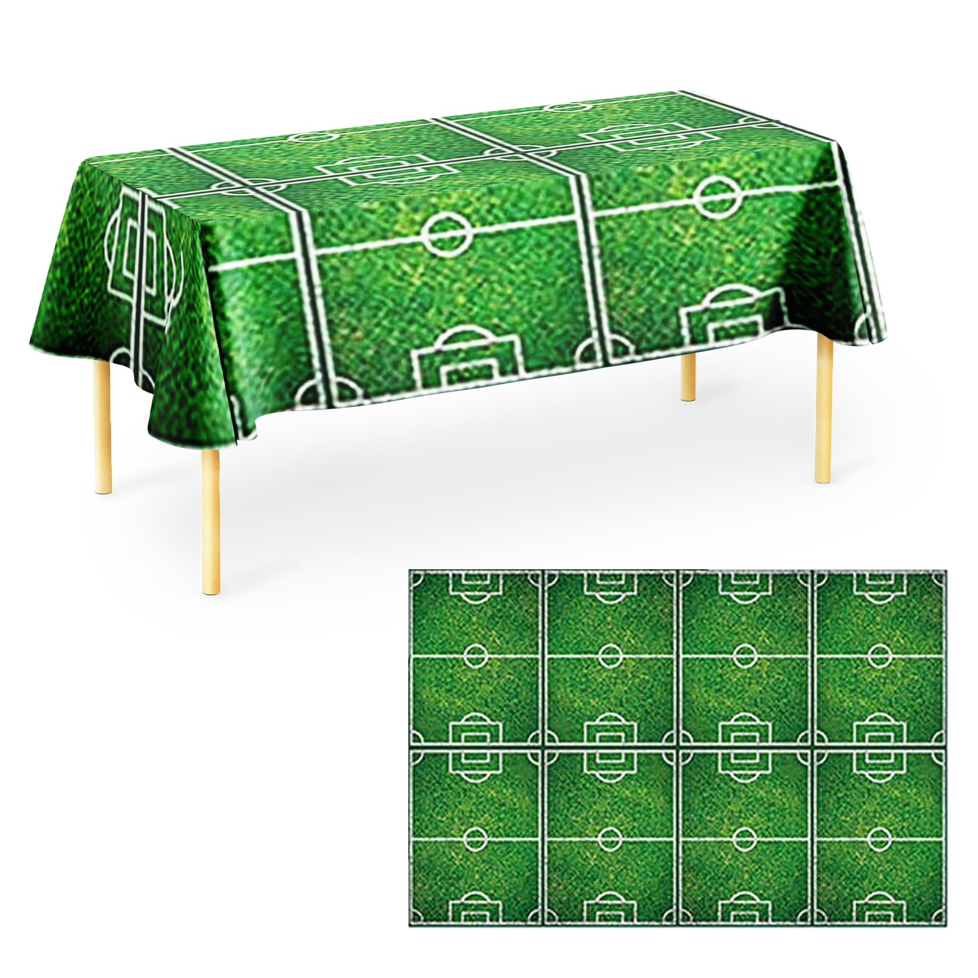 Procos 86871 Football Tablecloth, Size 120 x 180 cm, Party Decoration, Children's Birthday Party