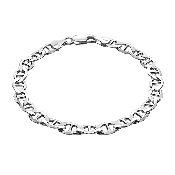 STERLL Herren-Armband aus massivem 925 Silber, ideal als Geschenk für Mann oder Freund, mit Schmuckbox