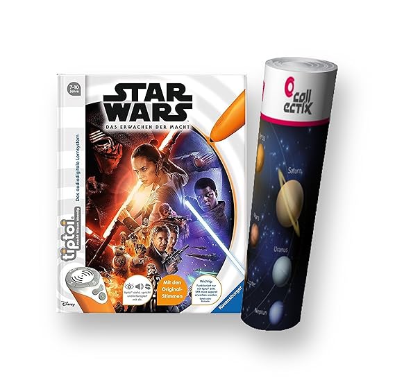 tiptoi Ravensburger Buch - Star Wars Episode 7 - Das Erwachen der Macht + Weltraum-Kinder-Poster by Collectix