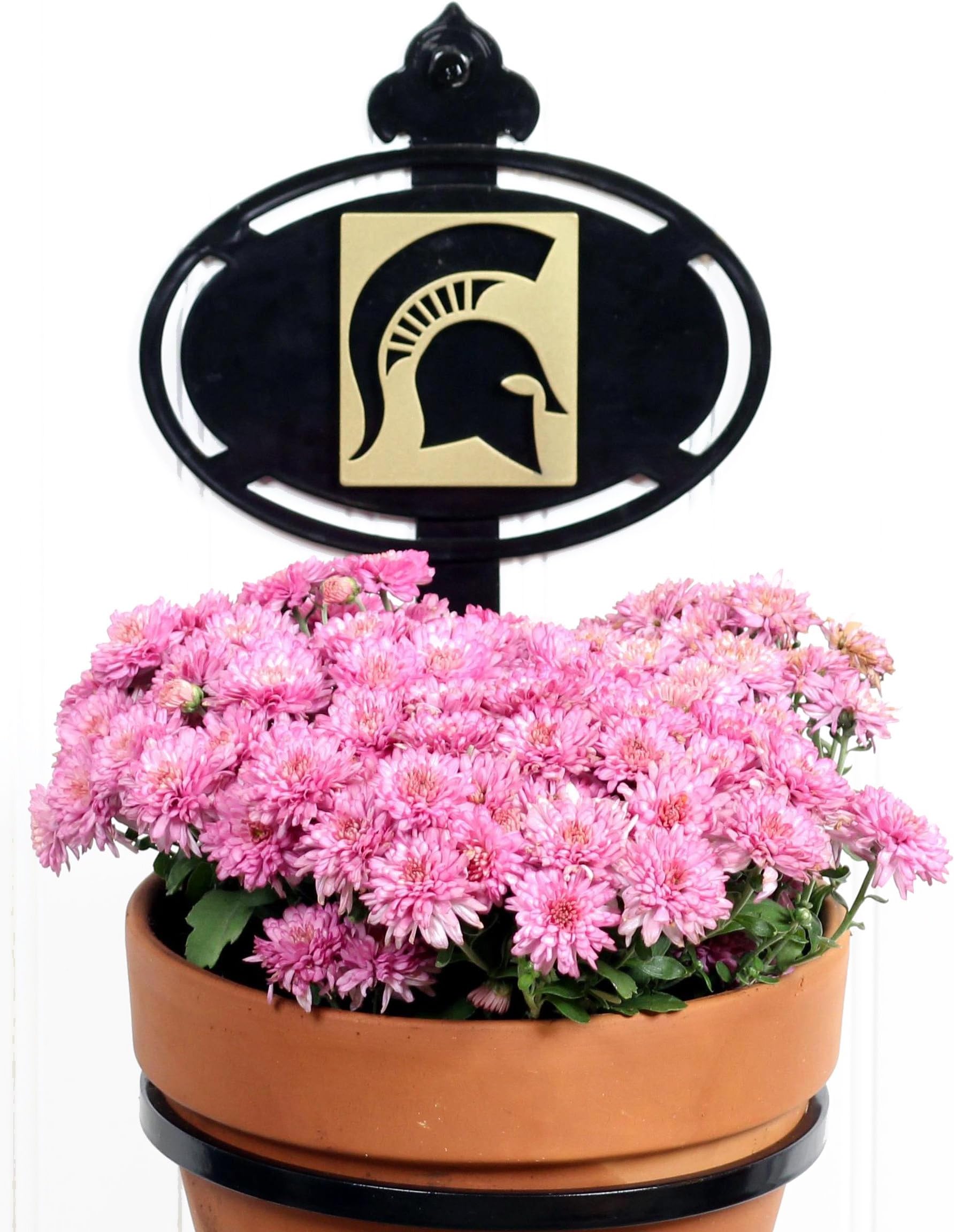 Henson Metal Works Michigan State University Collegiate Logo Wall Mounted Flower Pot Holder