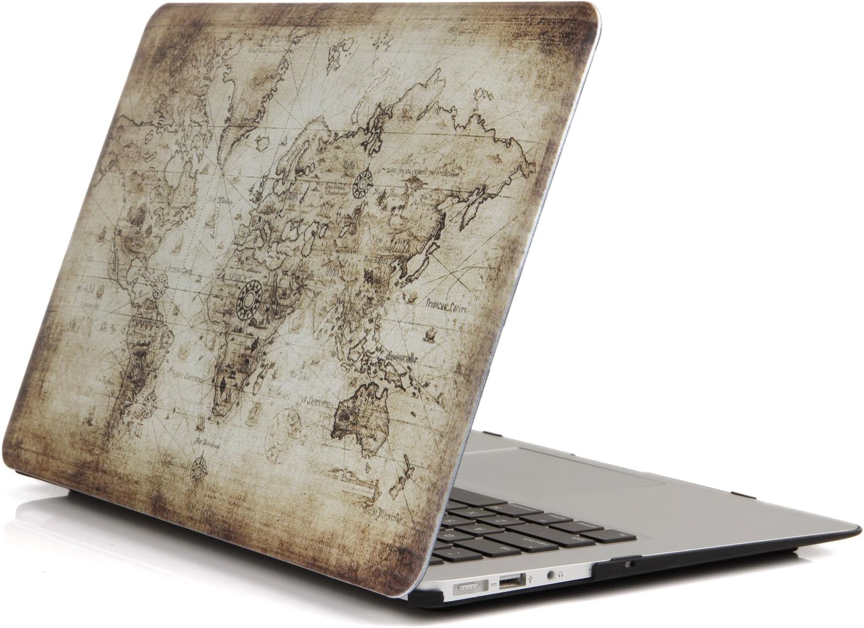 SAYA Exquisite Pattern Anti-Scratch Rubberized Print Frosted Hard Plastic Polycarbonate Case for Model A1706/A1708 with & Without Touch Bar(Version 2016/2017/2018)