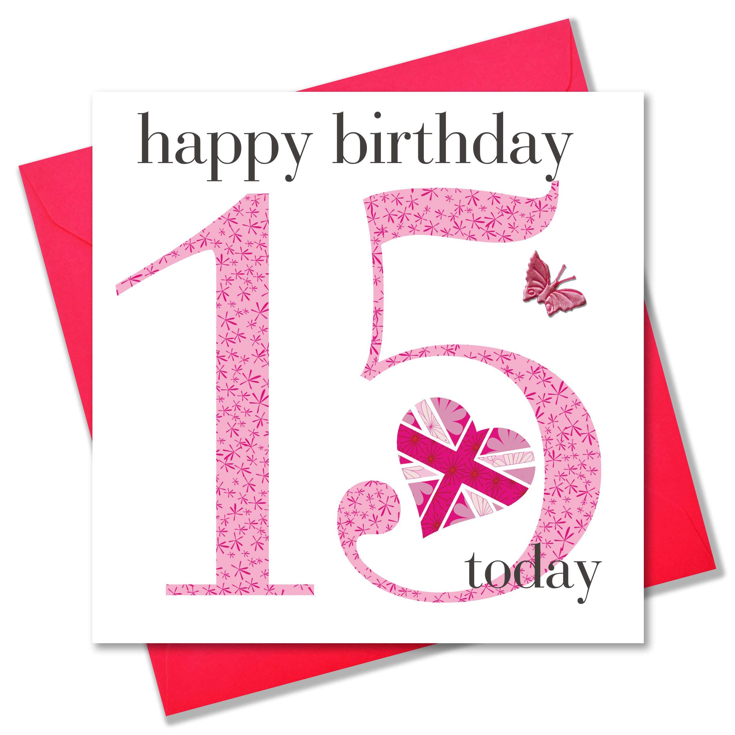 Claire Giles Ages Age 15 Girl Birthday Card, AGE15G