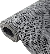 BWKJMY Drainage Non Slip Floor Mat 0.9x3m 5.5mm Thick Grey view 1