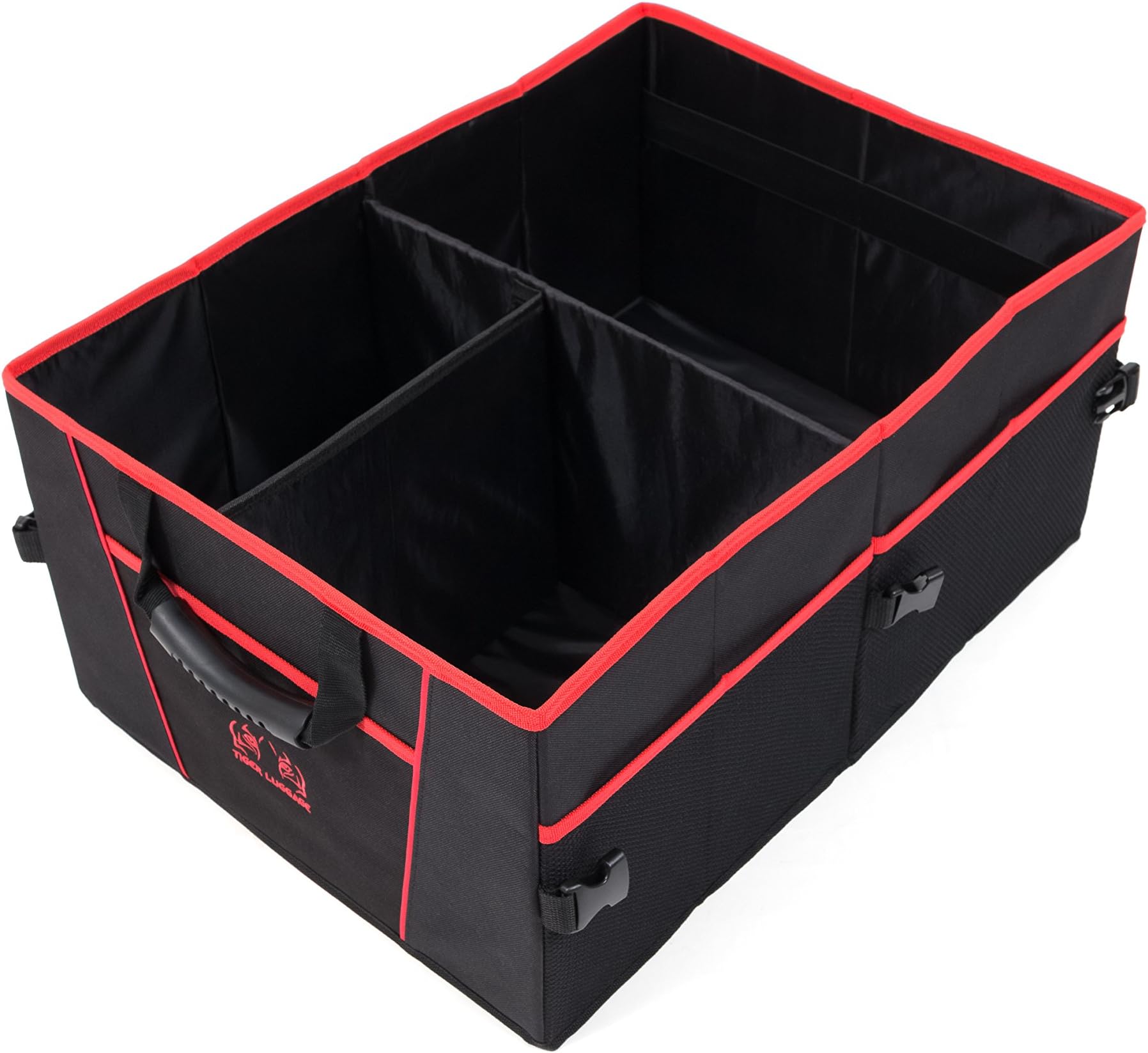 Folding Trunk Organizer Collapsible by Tiger Luggage, 21x15x10 Inch, Trunk storage for Groceries, Travel Accessories, Tool Supplies, Sport Equipment, Toys