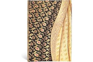 Siyah Midi Lined Hardcover Journal, 144pg, 120GSM by Paperblanks (Varanasi Silks and Saris)